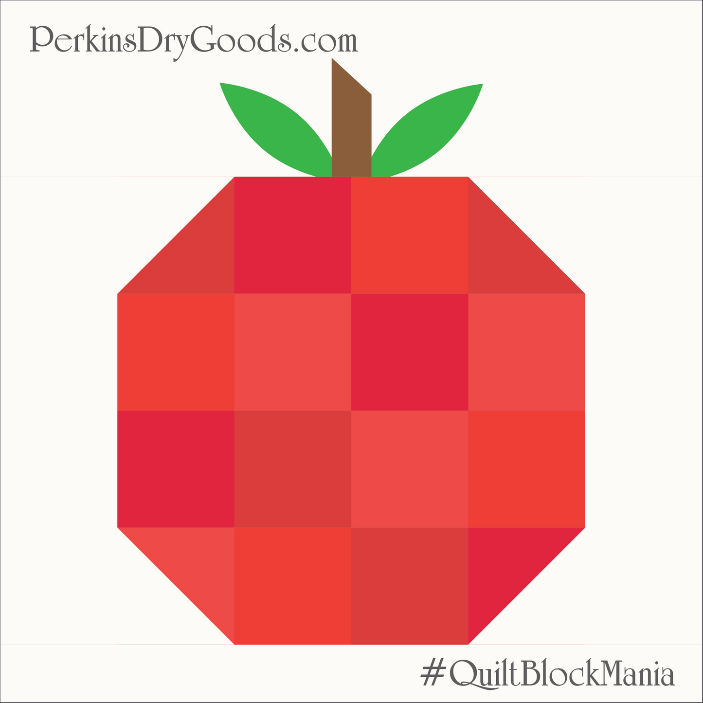 Red Delicious Block Pattern PDF